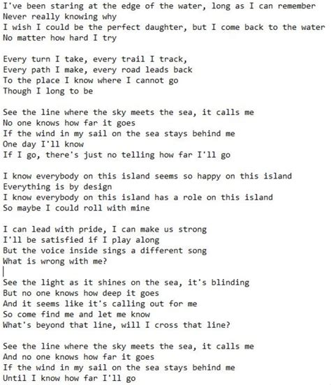 how far i ll go lyrics|how far i'll go lyrics printable.